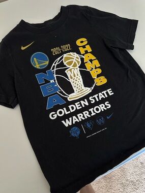 Nike Black Golden State Warriors 2021-2022 Champs Graphic Tee